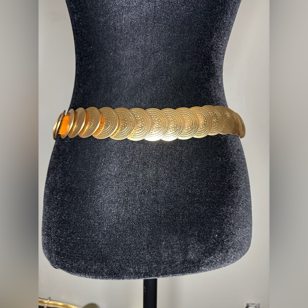 Chic Gold Coin Belt for Women